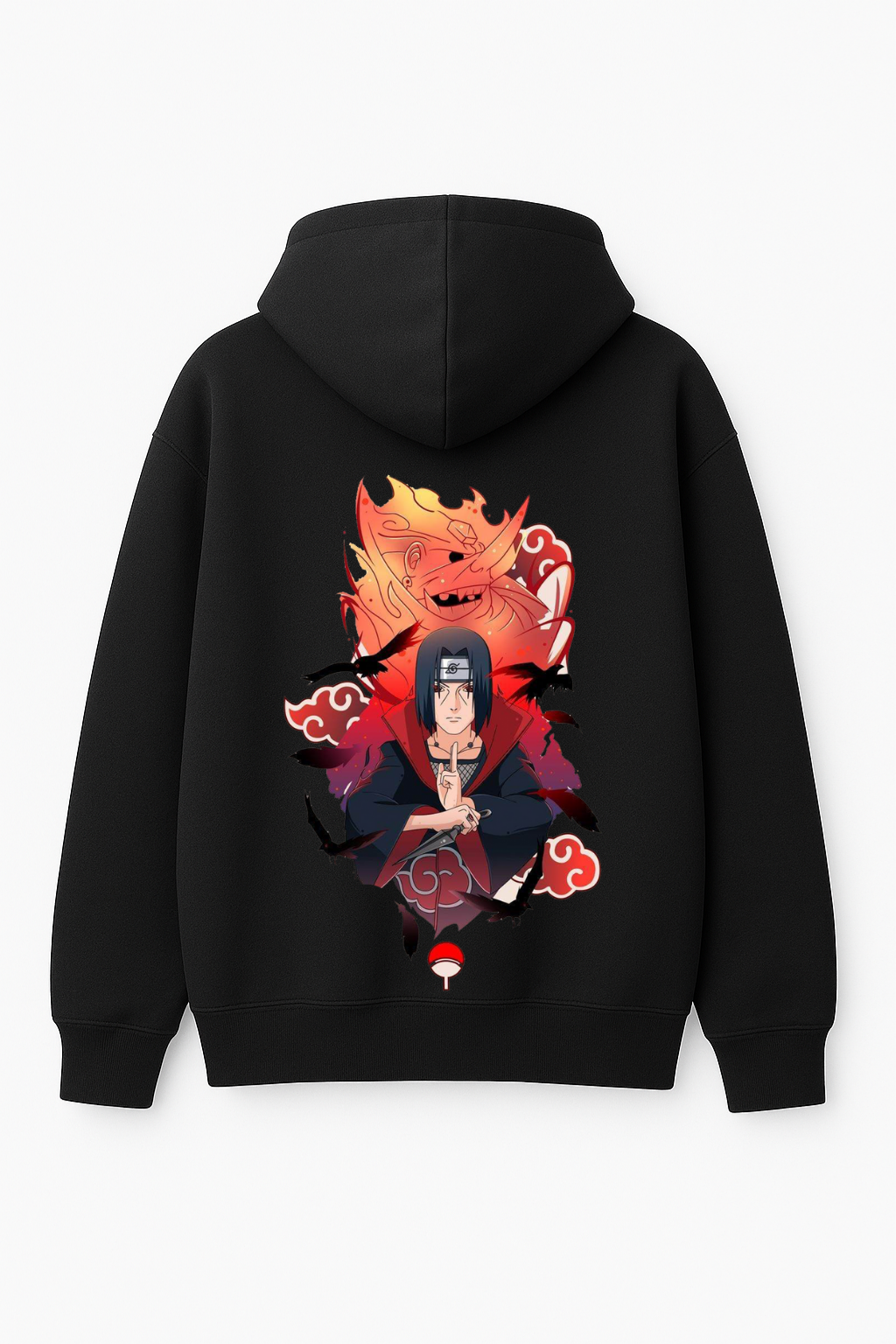 Naruto Shippuden Itachi Uchiha Akatsuki Oversized Hoodie | Sharingan Fleece