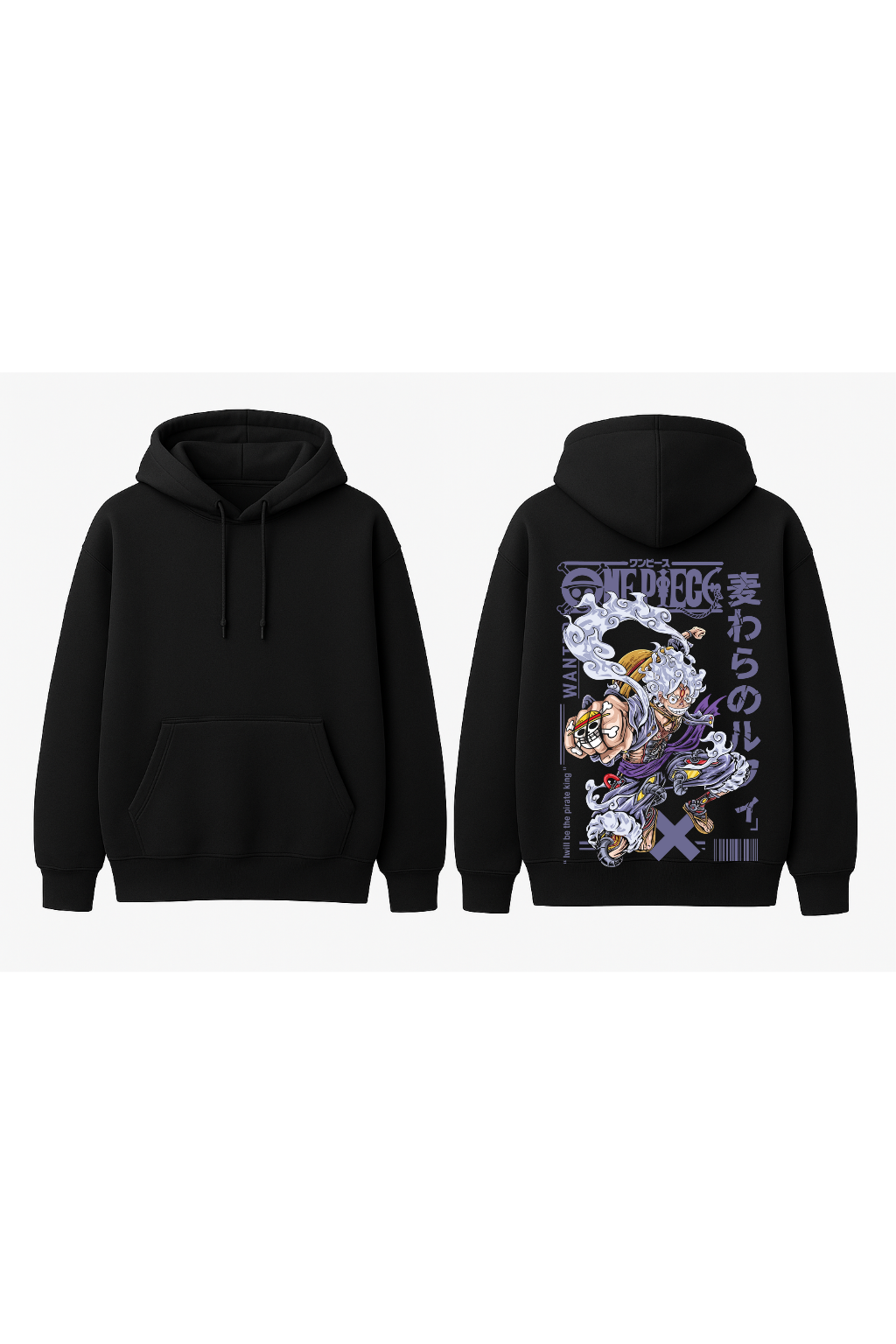 One Piece Luffy Gear Fifth (Nika) Streetwear Oversized Hoodie | Anime Fleece