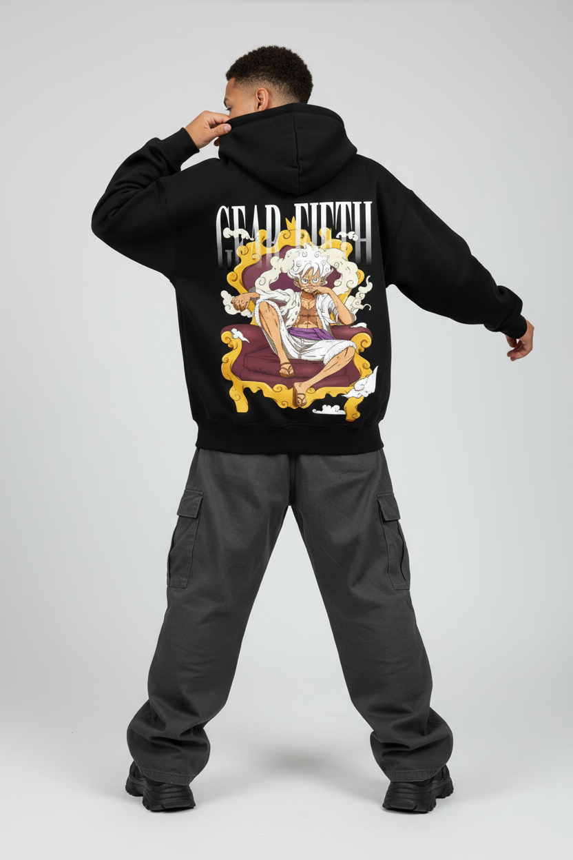 One Piece Luffy Gear Fifth (Nika) Oversized Hoodie | Joy Boy 360 GSM Fleece