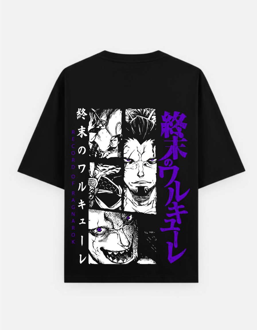 Record of Ragnarok "Ragnarok Panel" Oversized T-Shirt | Gods vs Humans Tee