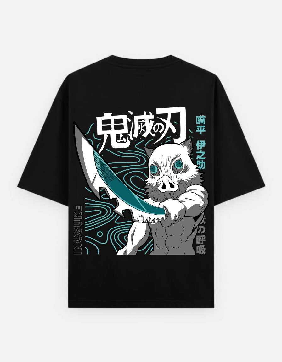 Inosuke Demon Slayer Oversized T-Shirt