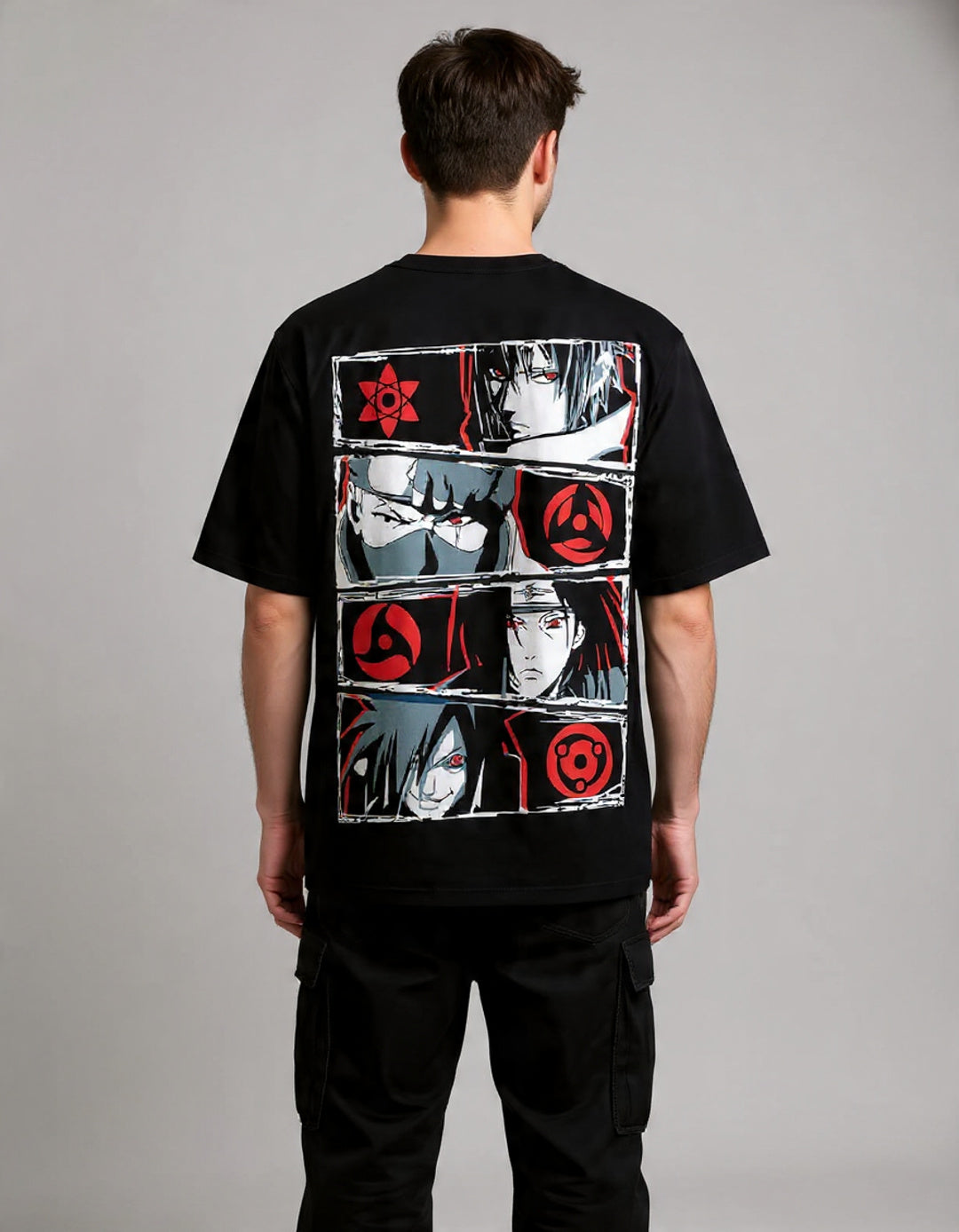 Naruto "Mangekyo Sharingan" Oversized T-Shirt | Sasuke, Kakashi, Itachi, Madara Tee