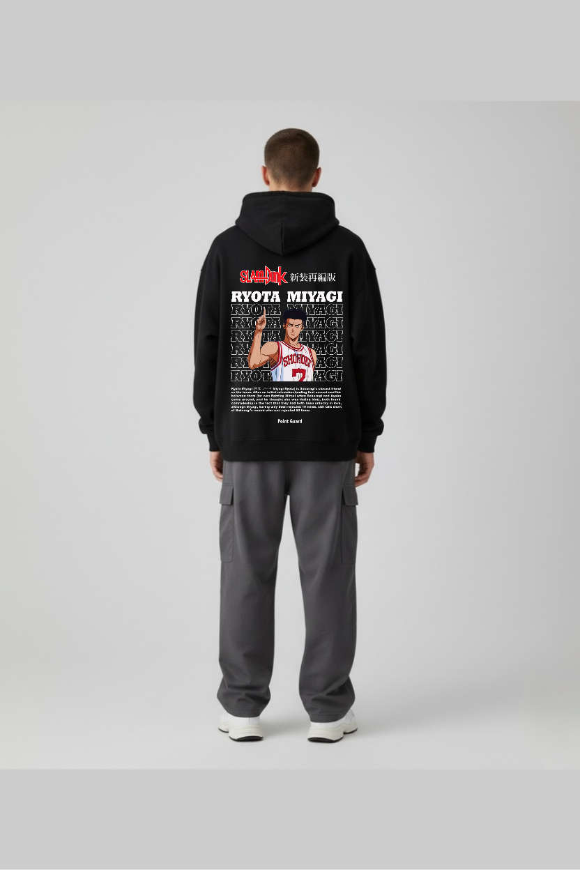 Slam Dunk Ryota Miyagi Point Guard Oversized Hoodie | Shohoku Fleece