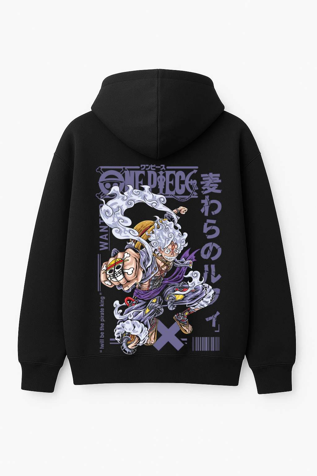 One Piece Luffy Gear Fifth (Nika) Streetwear Oversized Hoodie | Anime Fleece
