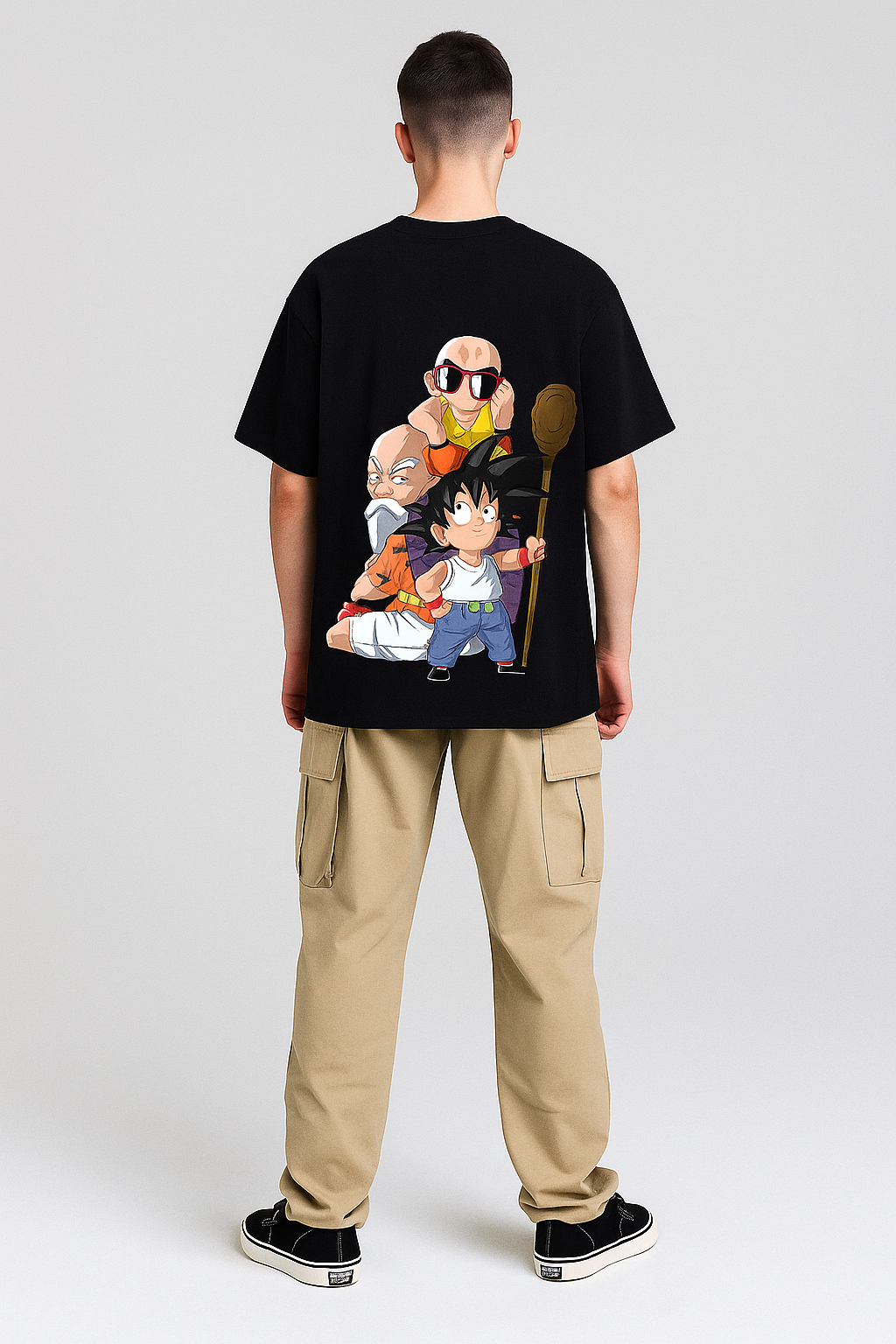 Dragon Ball "Turtle School" Oversized T-Shirt | Goku, Krillin & Roshi Tee