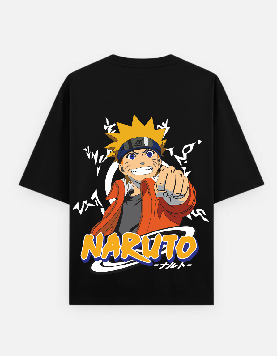 Naruto Uzumaki "Believe It!" Oversized T-Shirt | Classic Naruto Shippuden Tee