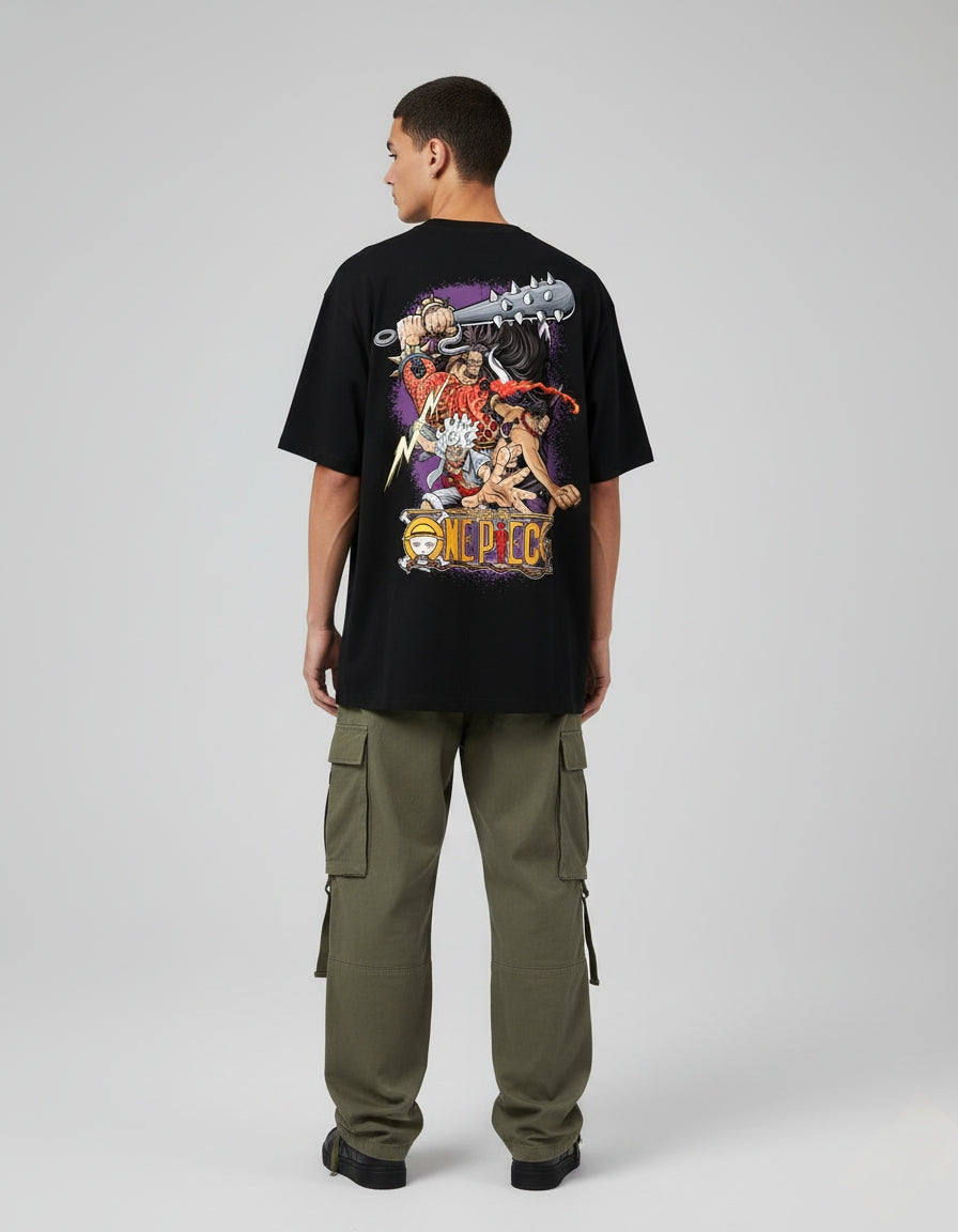 One Piece "Luffy, Kaido & Ace" Oversized T-Shirt | Emperors & Legends Tee