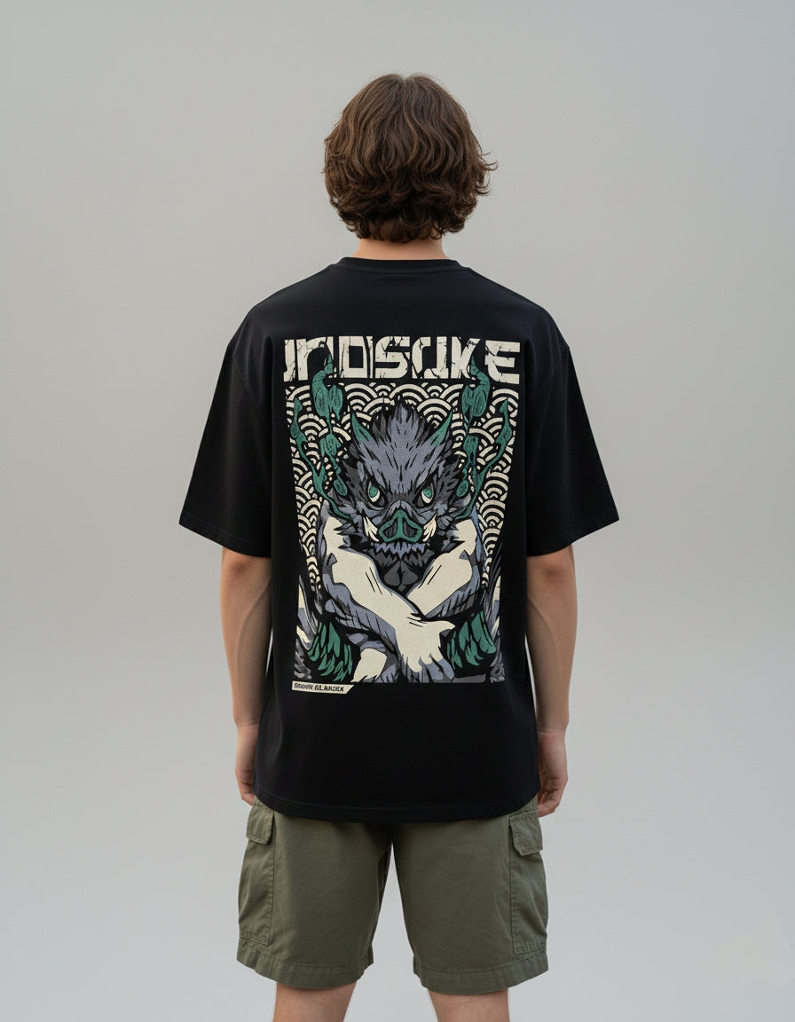 Inosuke "Boar Mask" Oversized T-Shirt - Demon Slayer
