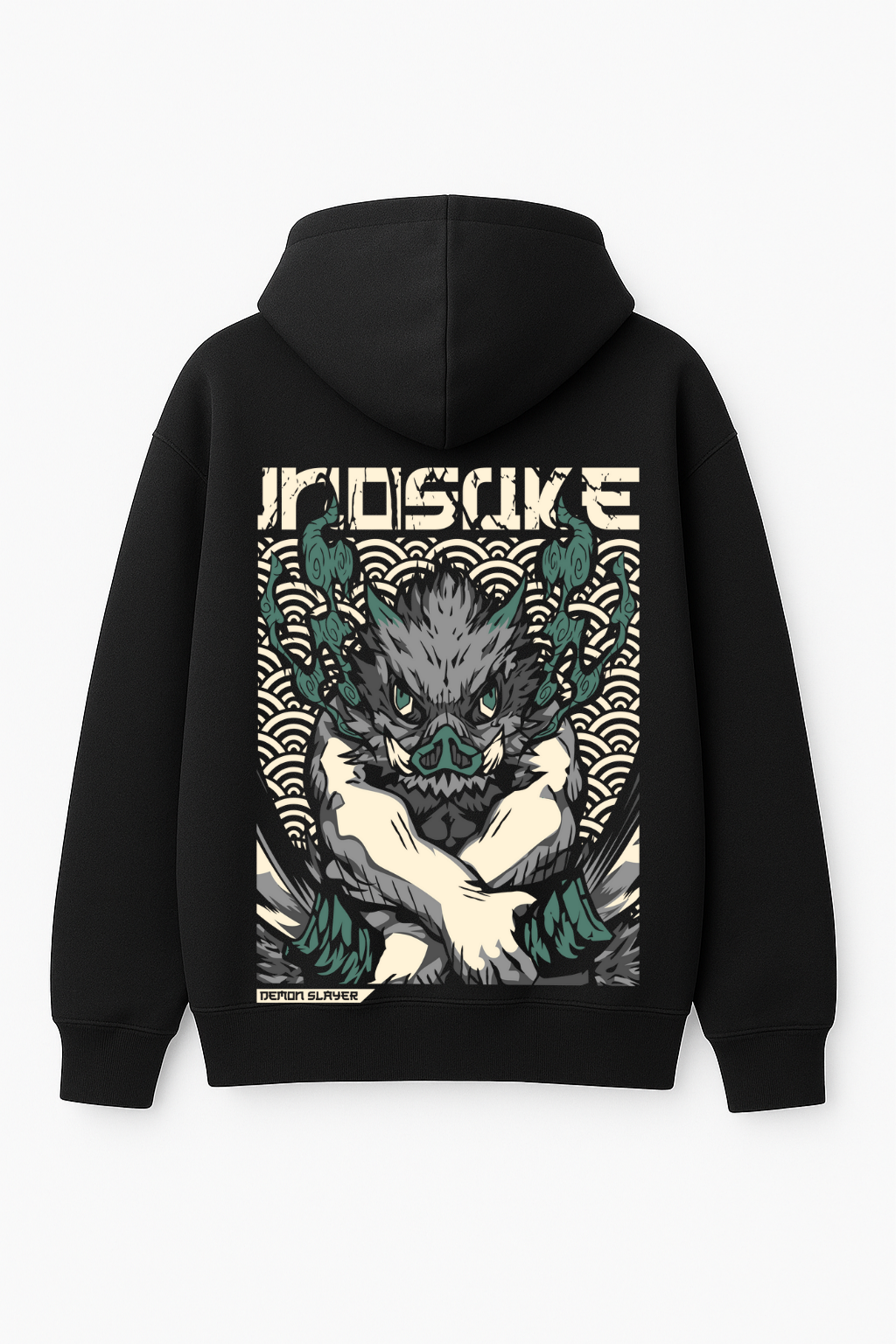 Demon Slayer Inosuke "Boar Mask" Oversized Hoodie | Beast Breathing Fleece