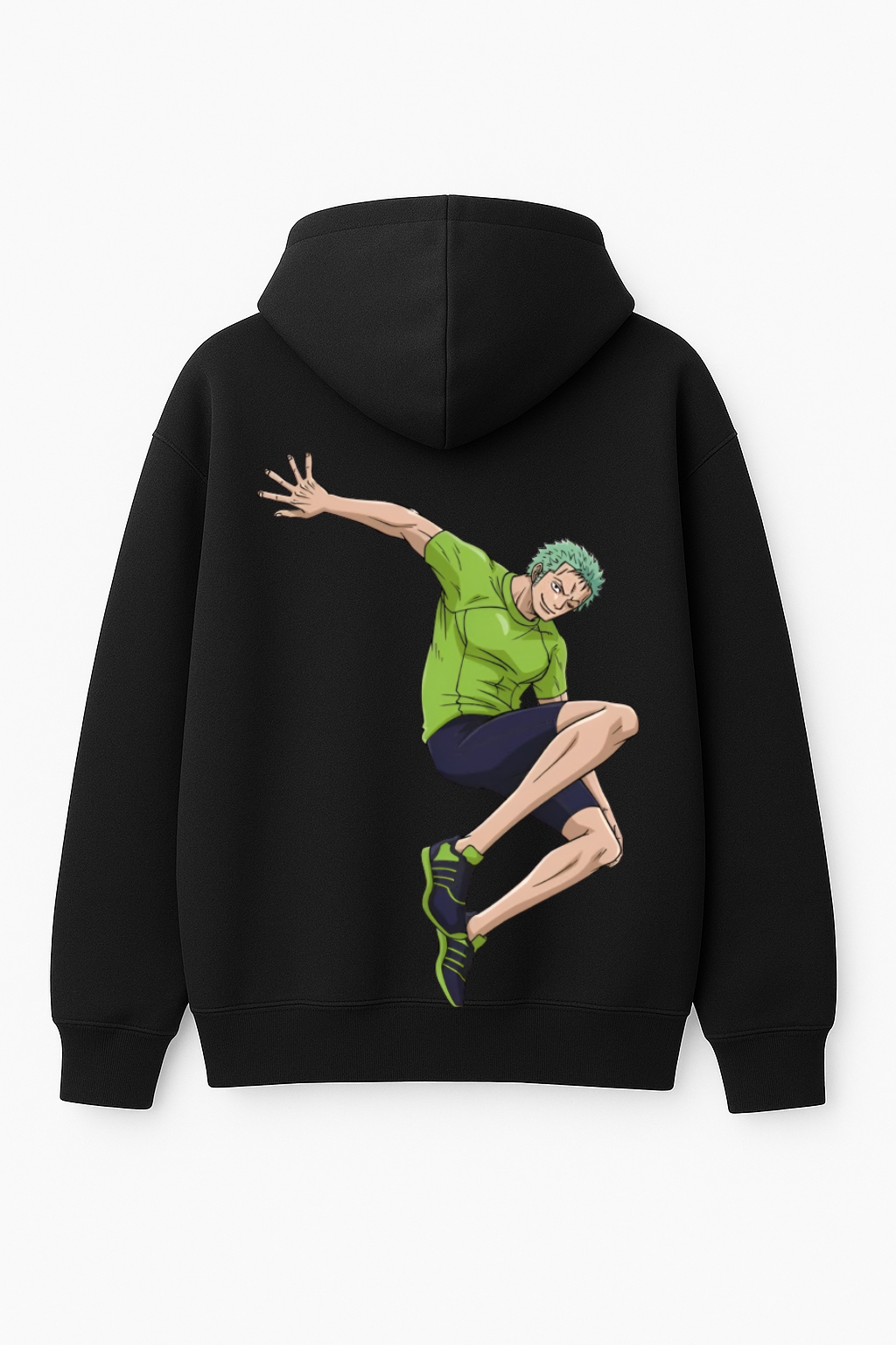 One Piece Zoro Athletic Oversized Hoodie | Dynamic Roronoa Fleece